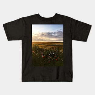 Countryside Sunset in Aberdeenshire, Scotland Kids T-Shirt